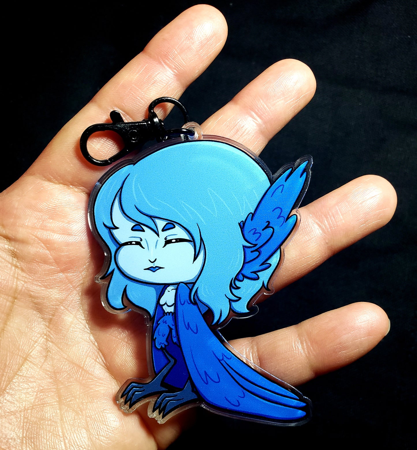 Blue Harpy Acrylic Keychain