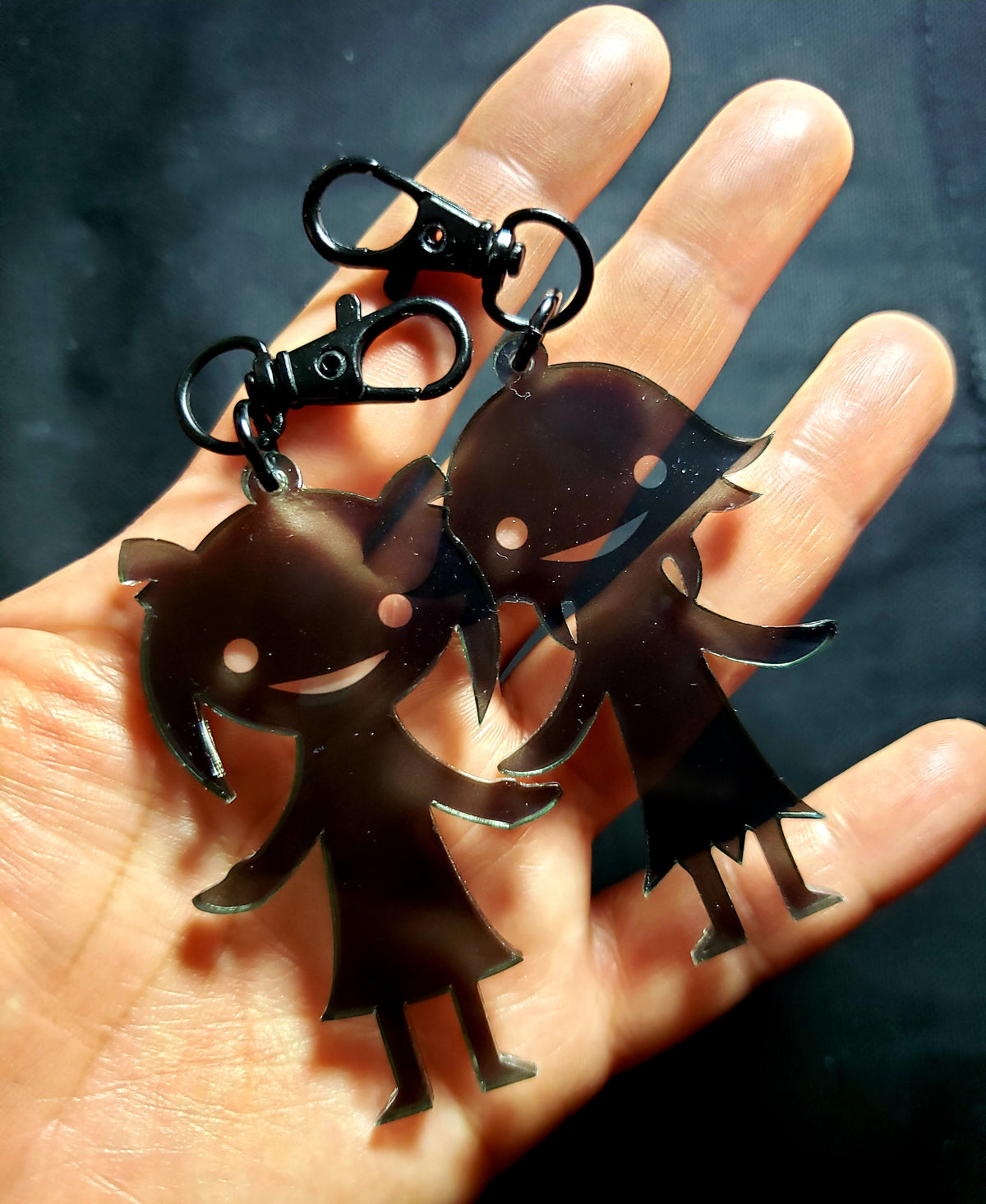 Soul Eater Shadow Friends Maka & Crona Acrylic Keychains