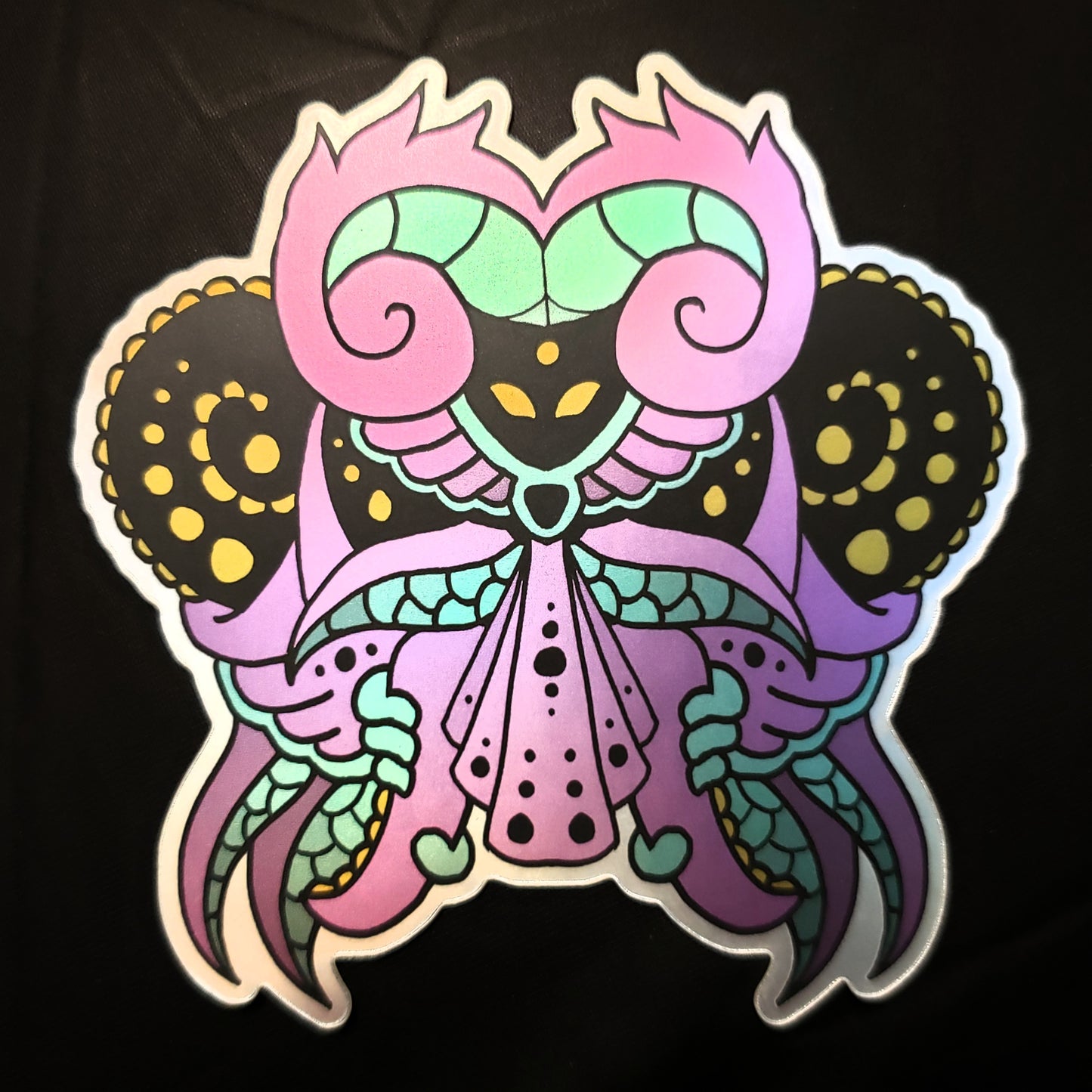 Queen Magician Vector Matte Holo Sticker