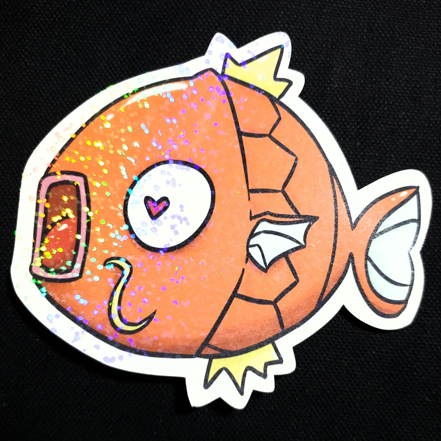 Cute Magikarp Pocket Monster Glitter Sticker