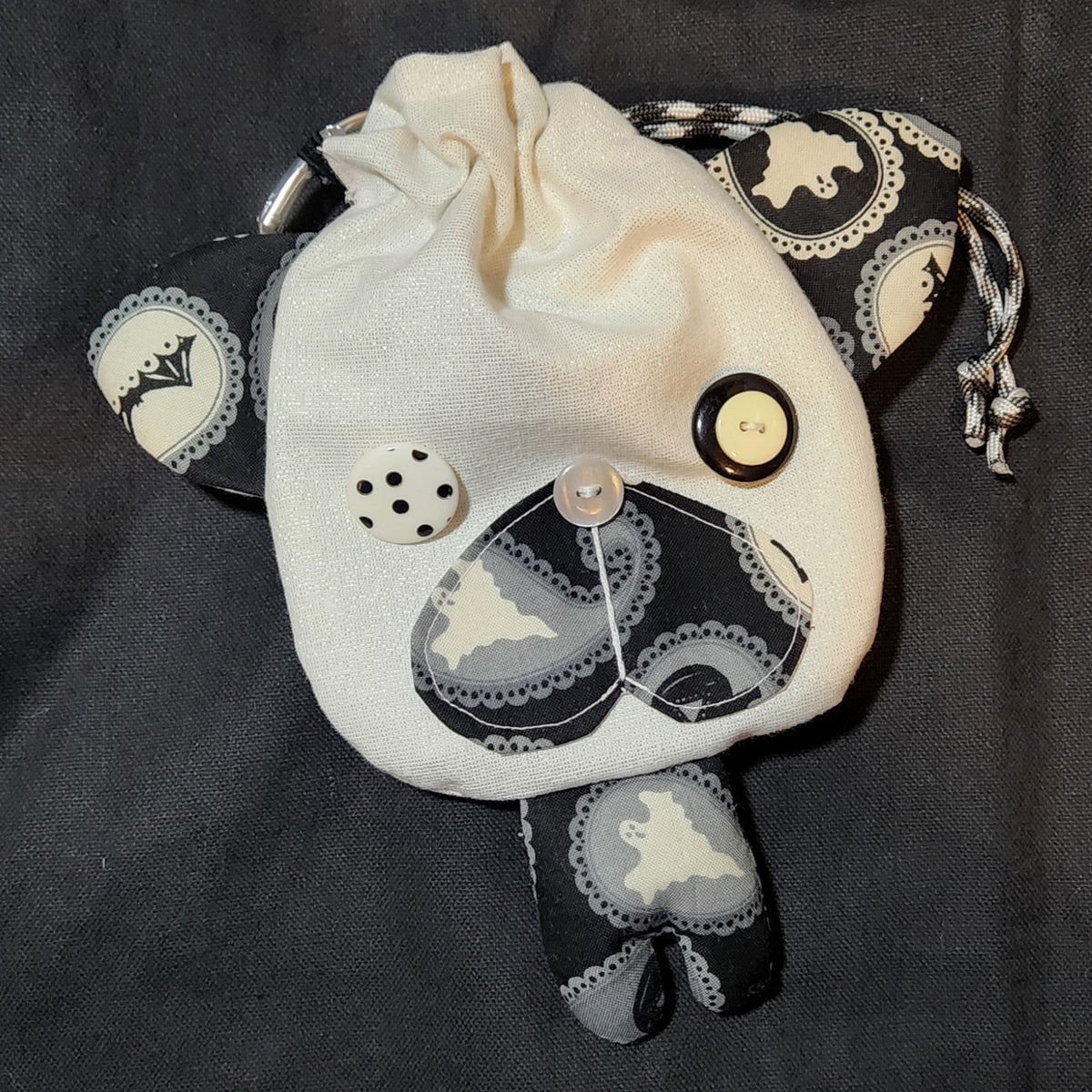 Halloween Paisley Cat Drawstring Bag