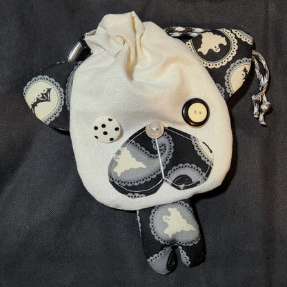 Halloween Paisley Cat Drawstring Bag