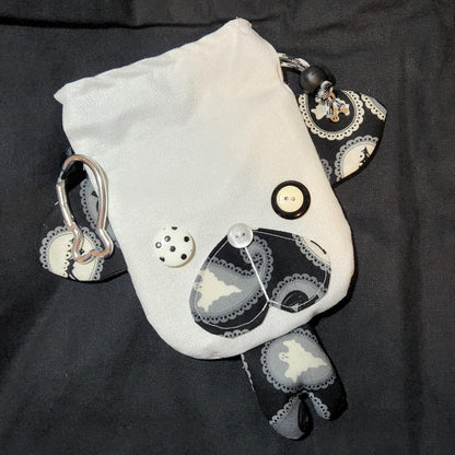 Halloween Paisley Cat Drawstring Bag