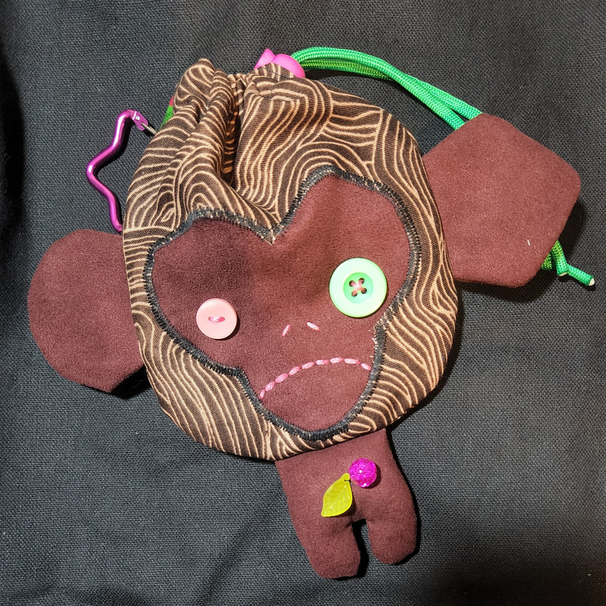 Bark Monkey Drawstring Bag
