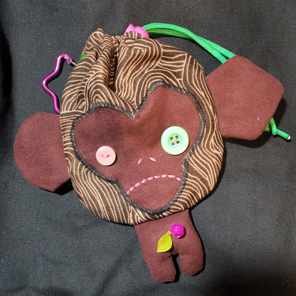 Bark Monkey Drawstring Bag