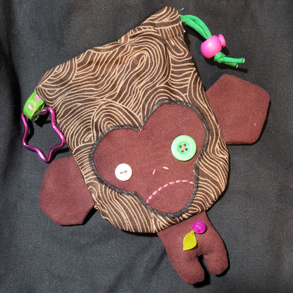 Bark Monkey Drawstring Bag