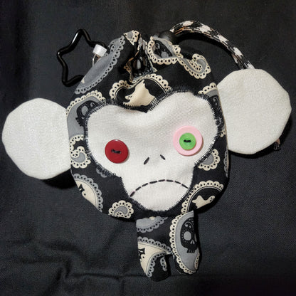 Halloween Paisley Monkey Drawstring Bag