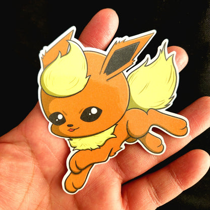 Cute Eevee Pocket Monster Gloss Sticker