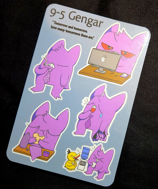 9-5 Gengar Sticker Sheet