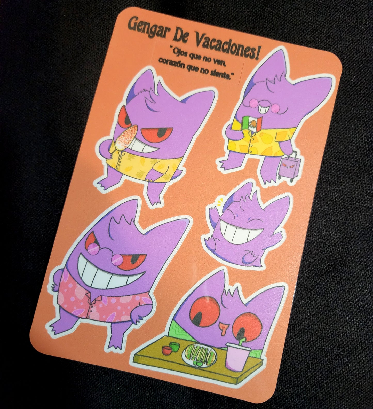 Gengar De Vacaciones! Sticker Sheet