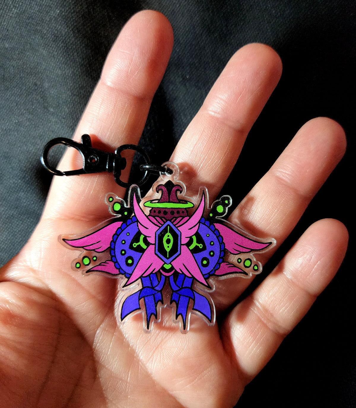 Archangel-Purple Acrylic Keychain