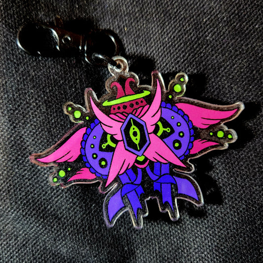 Archangel-Purple Acrylic Keychain