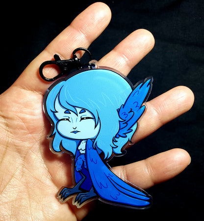 Blue Harpy Acrylic Keychain