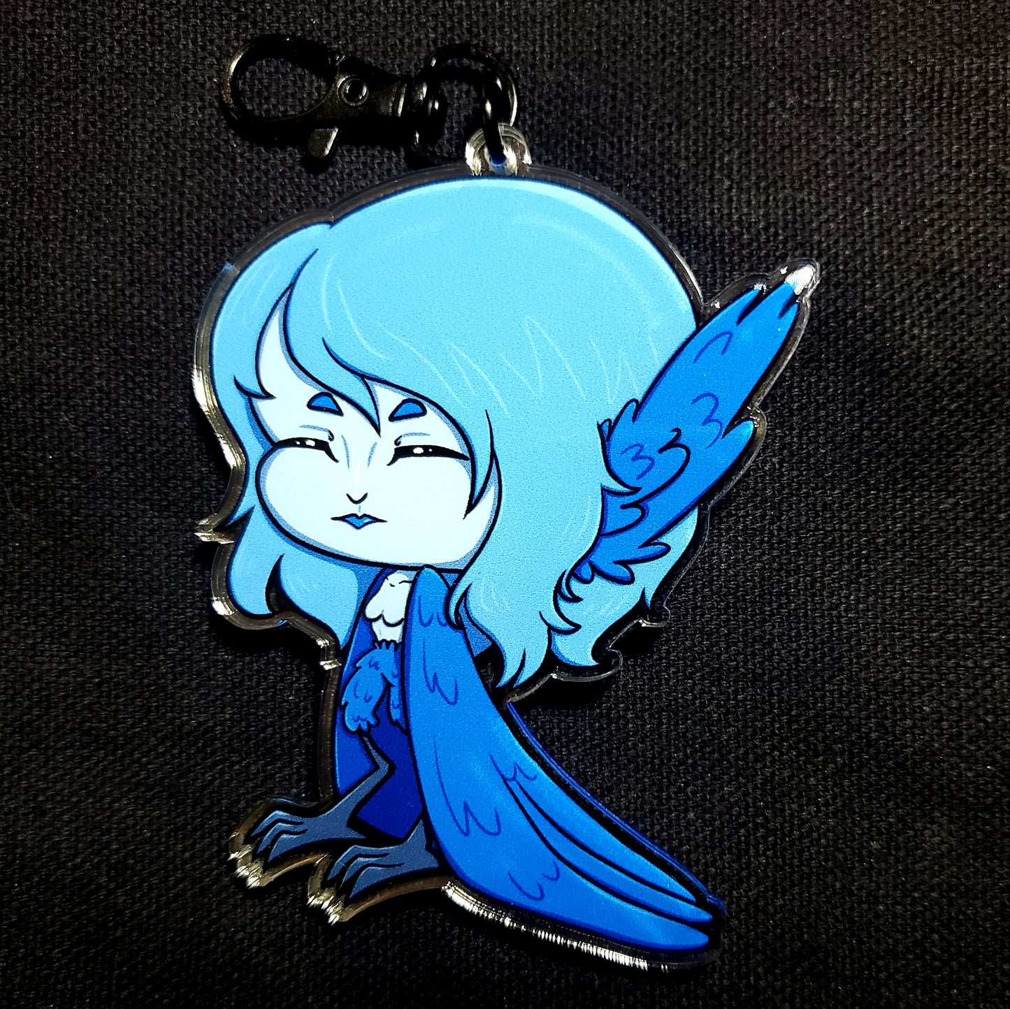 Blue Harpy Acrylic Keychain