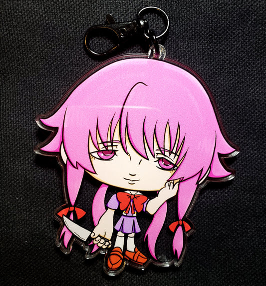 Future Diary Yuno Gasai Acrylic Keychain