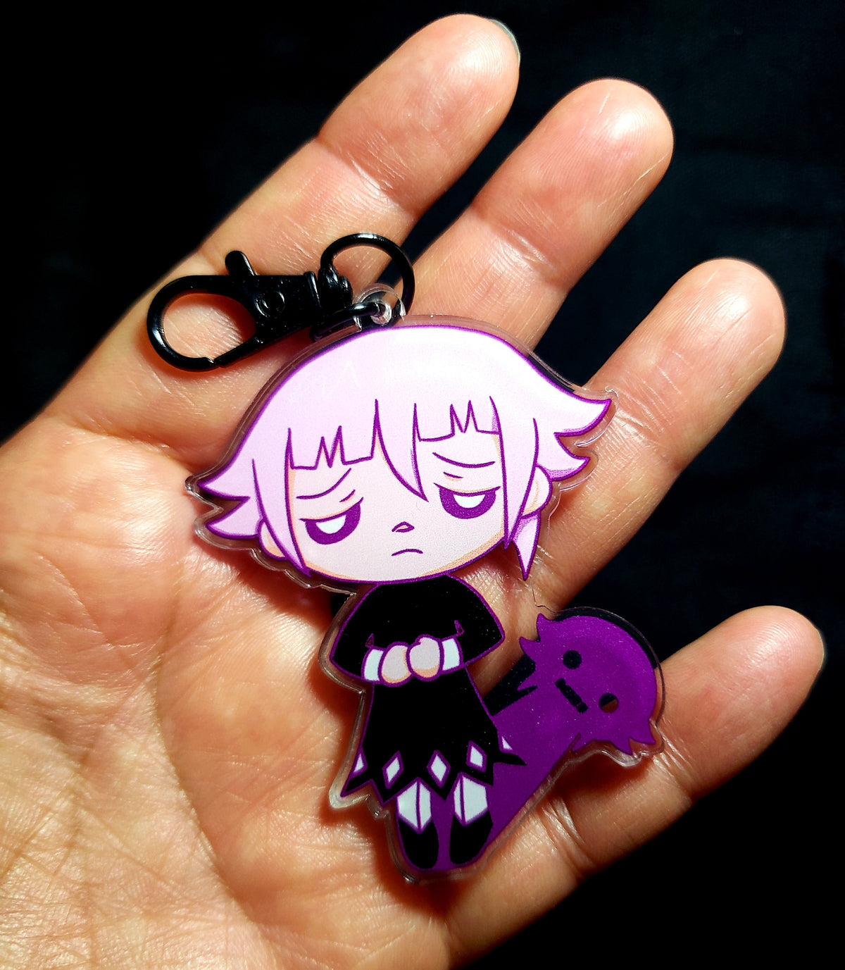 Soul Eater Sad Crona w/ Shadow Acrylic Keychain