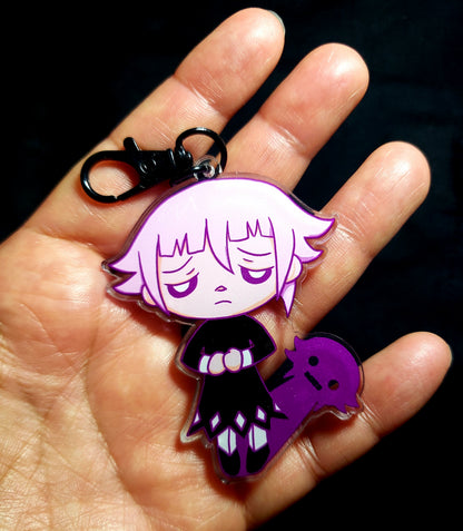 Soul Eater Sad Crona w/ Shadow Acrylic Keychain