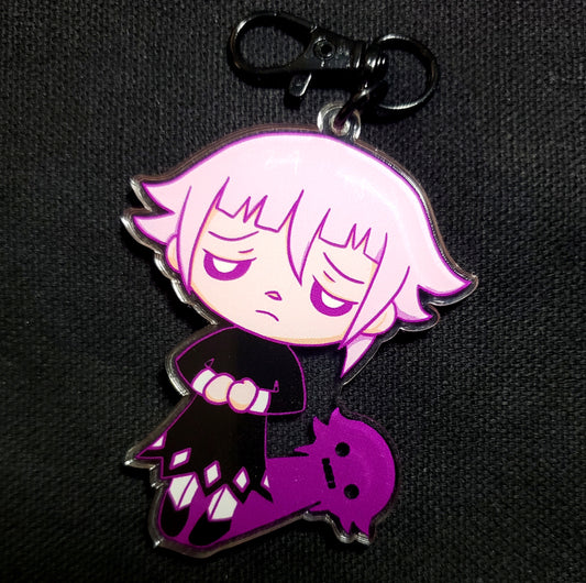 Soul Eater Sad Crona w/ Shadow Acrylic Keychain