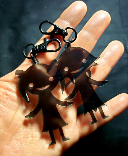 Soul Eater Shadow Friends Maka & Crona Acrylic Keychains