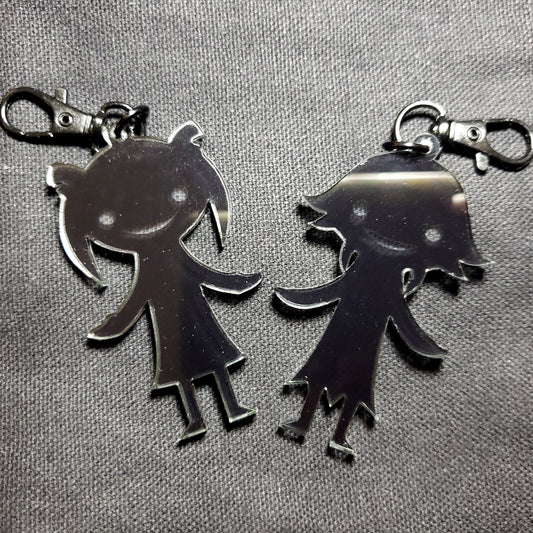 Soul Eater Shadow Friends Maka & Crona Acrylic Keychains