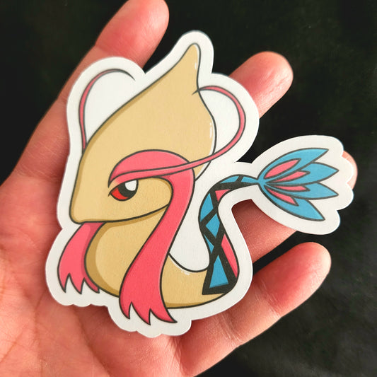 Cute Milotic Pocket Monster Gloss Sticker