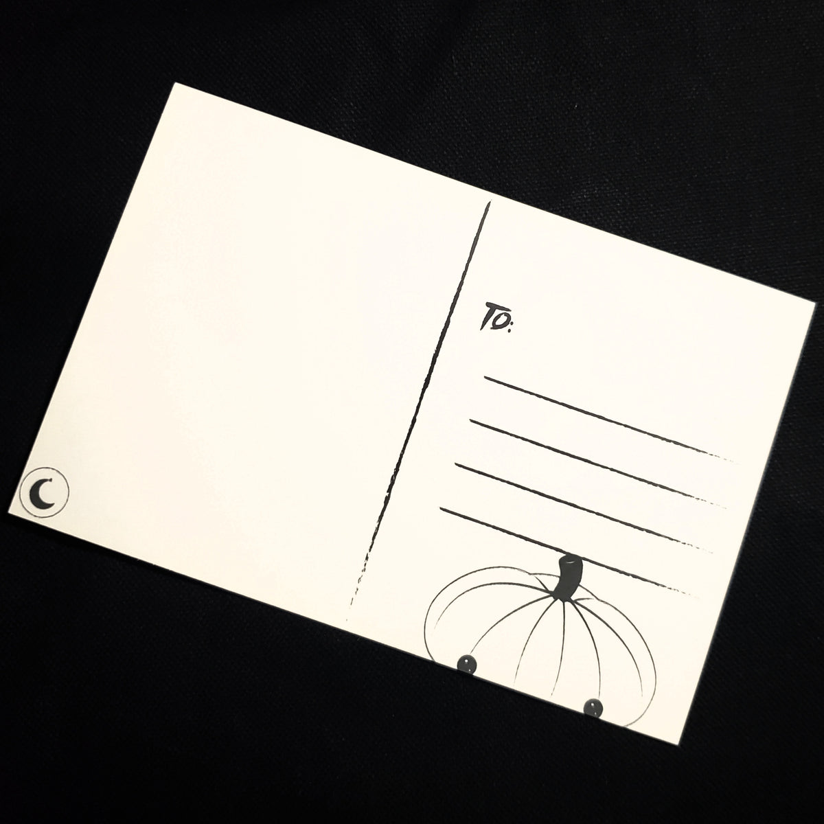 Halloween Peek A Boo Pumpkin 4x6 Postcard