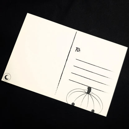 Halloween Peek A Boo Pumpkin 4x6 Postcard