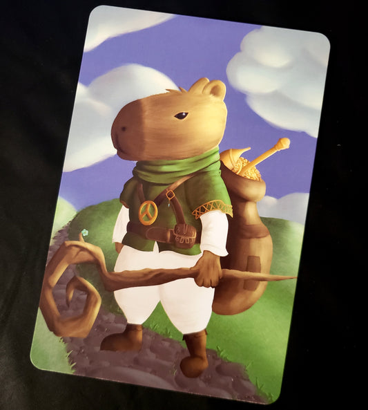 Treasure Hunting Capybara 4x6 Postcard