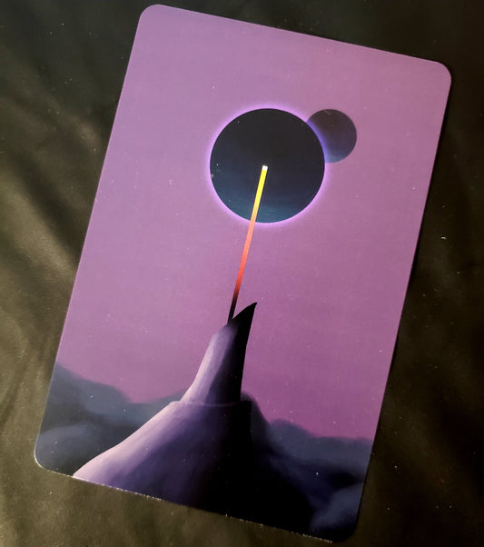 Multicolored Line in Distance 4x6 Postcard