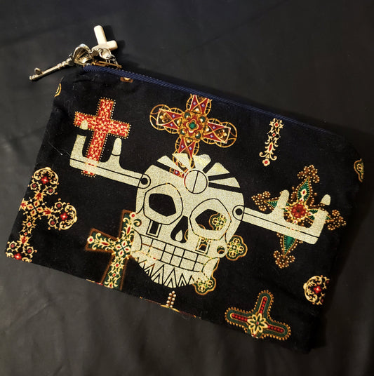 Antler Totem Skull Pouch-Crosses