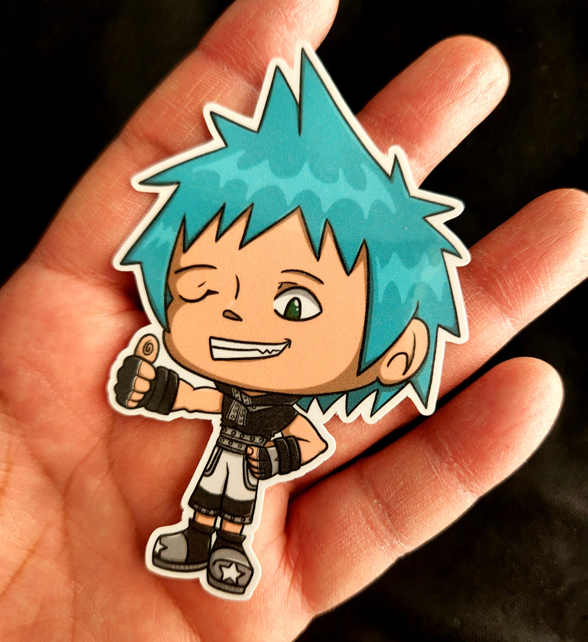 Soul Eater Chibi Black Star Gloss Sticker
