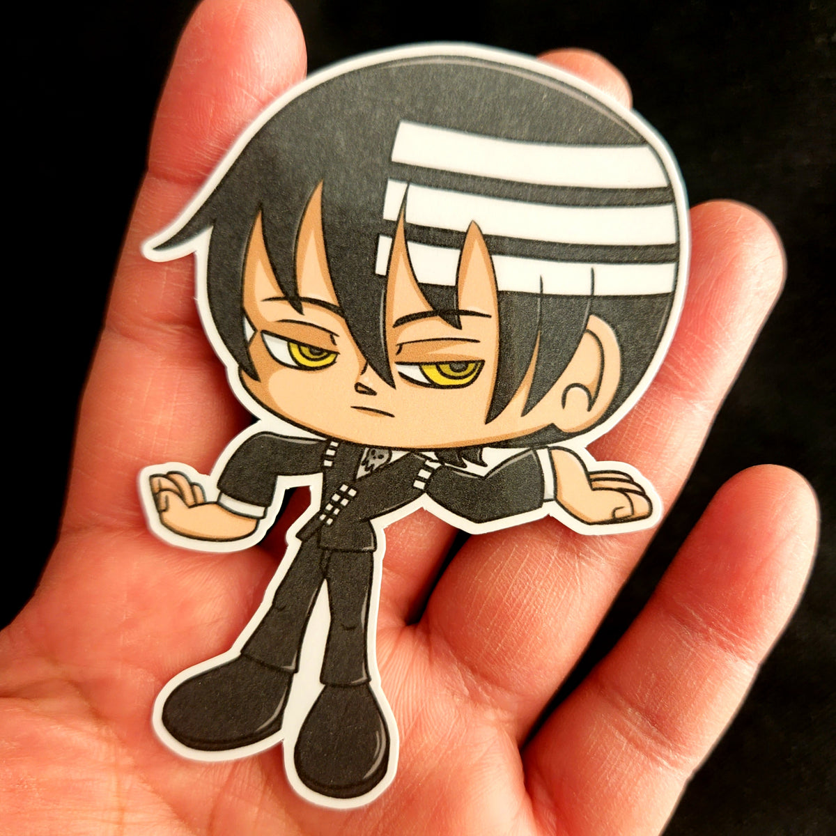 Soul Eater Chibi Death the Kid Gloss Sticker