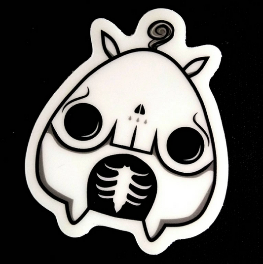 Bunigiri Skully Glow in the Dark Sticker