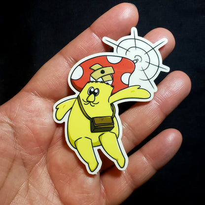DDDDD Flying Isobeyan Clear Sticker