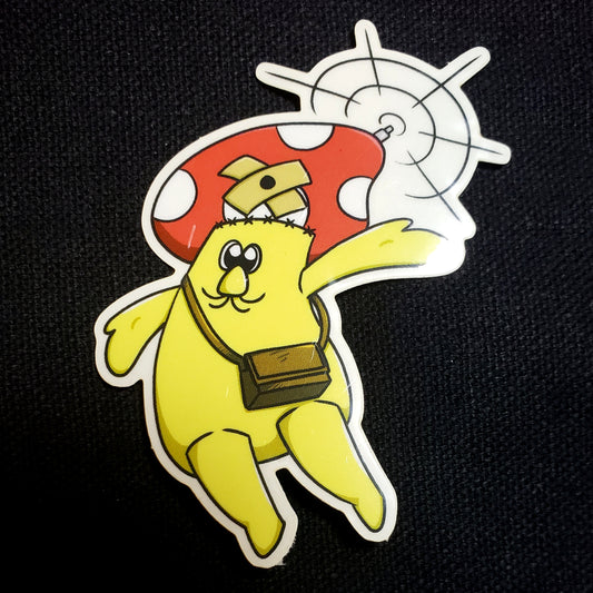 DDDDD Flying Isobeyan Clear Sticker