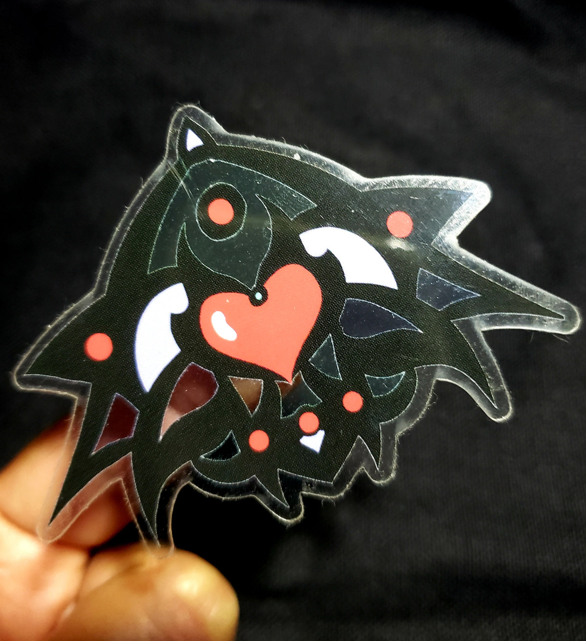 Abstract Heart Vector Clear Sticker