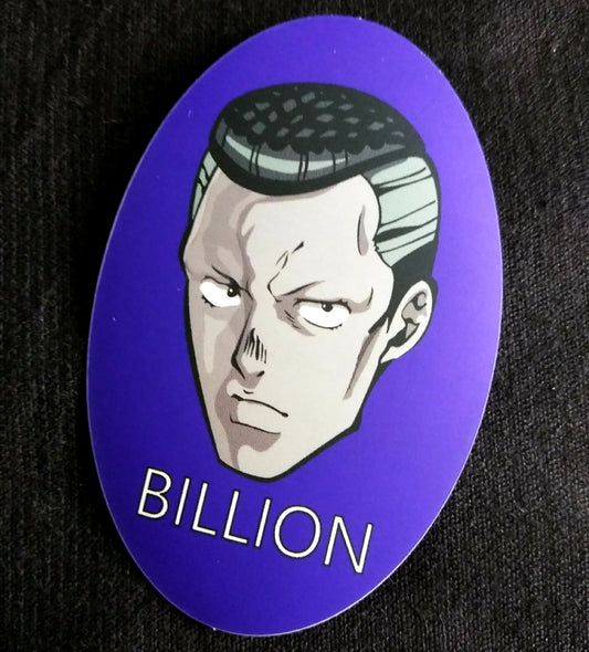 JJBA Okuyasu Billion Matte Sticker