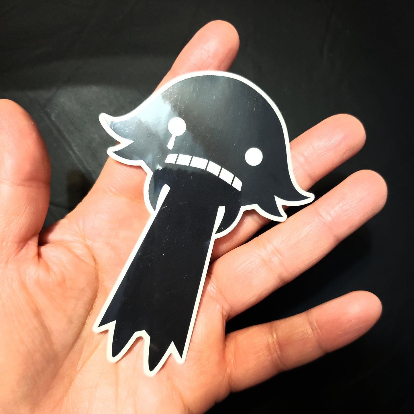 Soul Eater XL Sad Shadow Crona Clear Sticker
