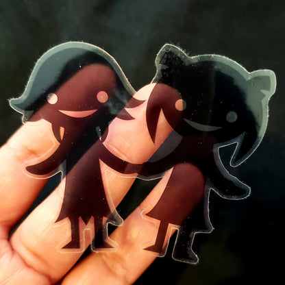 Soul Eater Shadow Crona & Maka Friends Clear Sticker