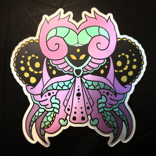 Queen Magician Vector Matte Holo Sticker
