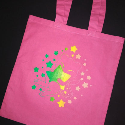 Mew Pocket Monster Tote Bag-Jellyroll Ink
