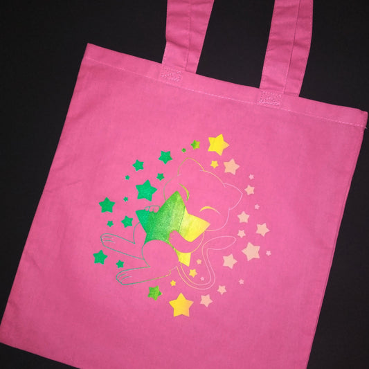 Mew Pocket Monster Tote Bag-Jellyroll Ink