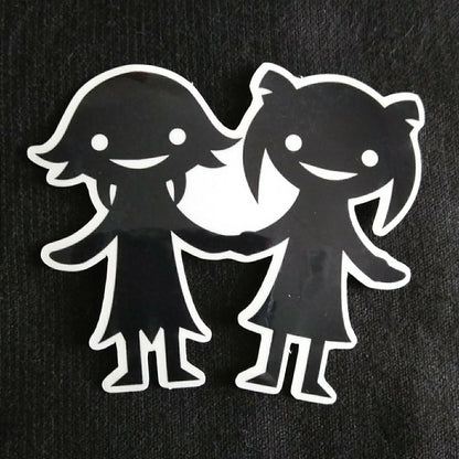 Soul Eater Shadow Crona & Maka Friends Clear Sticker