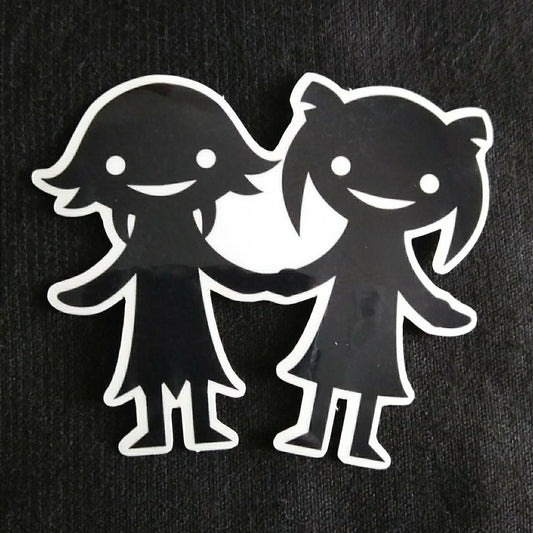 Soul Eater Shadow Crona & Maka Friends Clear Sticker