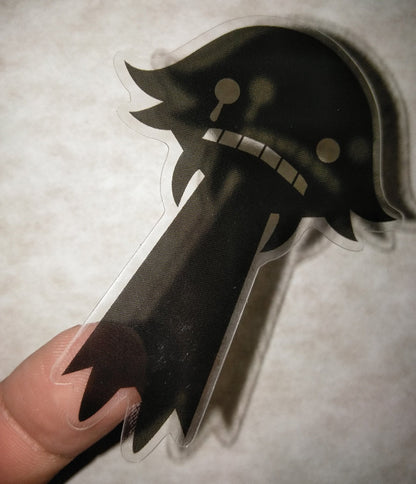 Soul Eater Sad Shadow Crona Clear Sticker