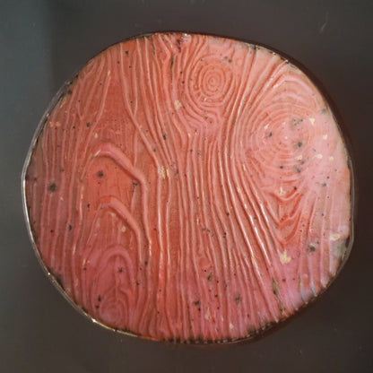 Ceramic Bark Textured Catch All/Trinket Dish Nature Shiny