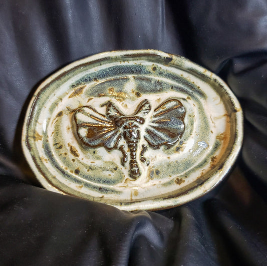 Ceramic Moth Trinket Dish