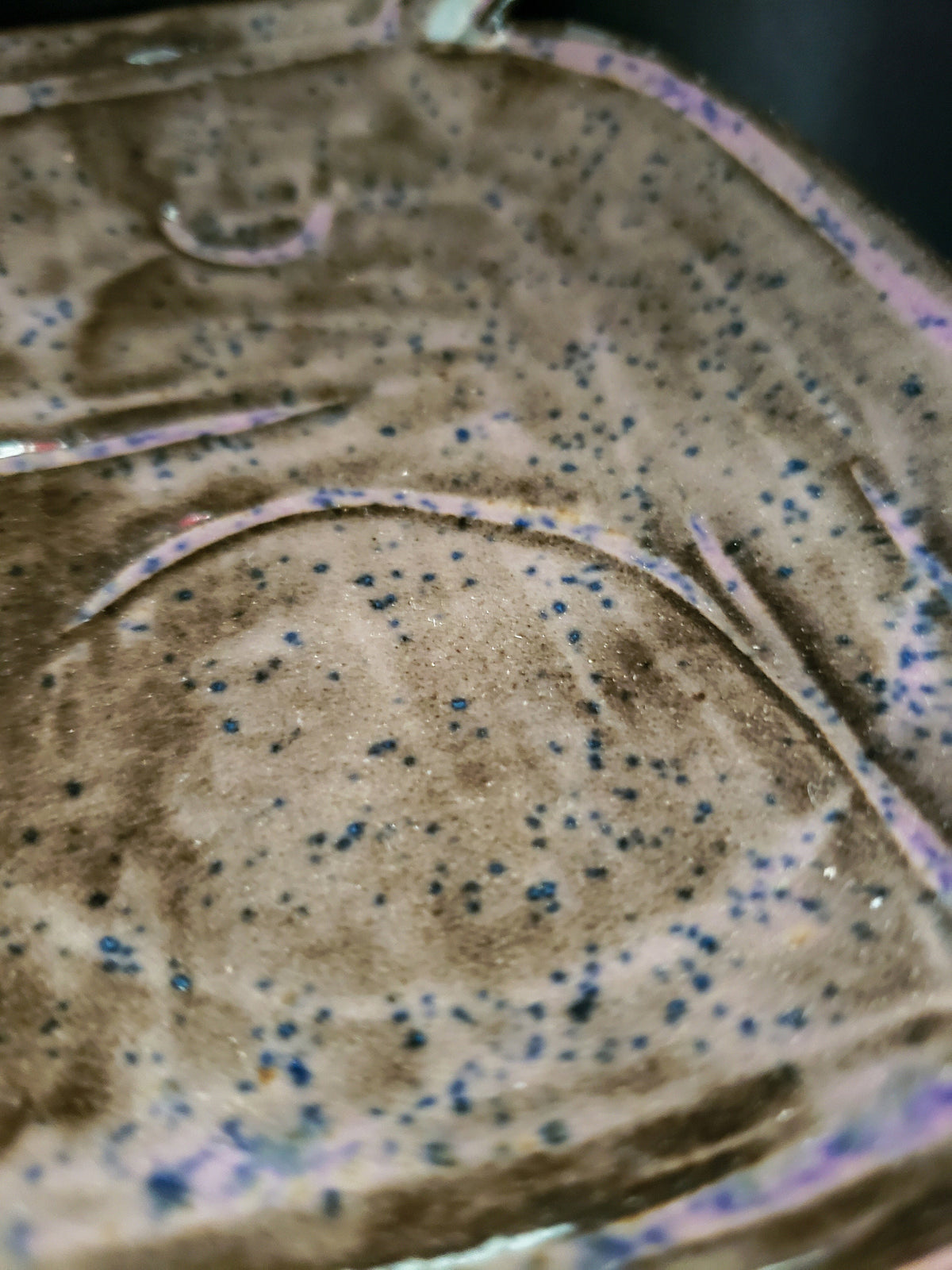 Ceramic Capybara Trinket Dish-Purple Specks