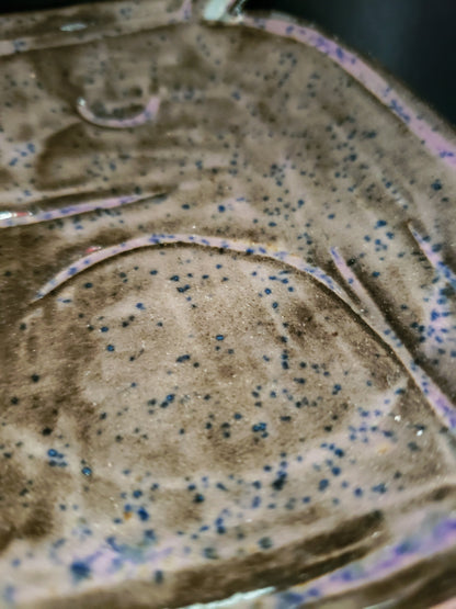 Ceramic Capybara Trinket Dish-Purple Specks