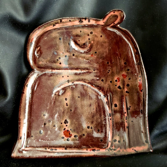 Ceramic Capybara Trinket Dish-Plum Spots